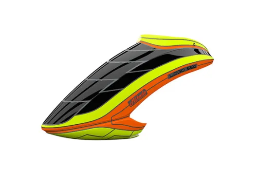 Mikado Haube LOGO 550, neon-gelb/orange