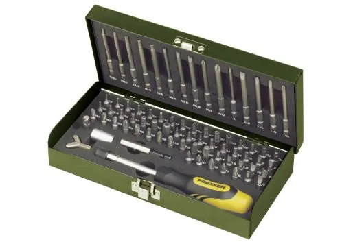 Proxxon Super-Sicherheits- und Spezialbitsatz, 75-teilig.