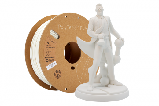 Polymaker PolyTerra PLA Cotton weiß 1,75mm 1kg