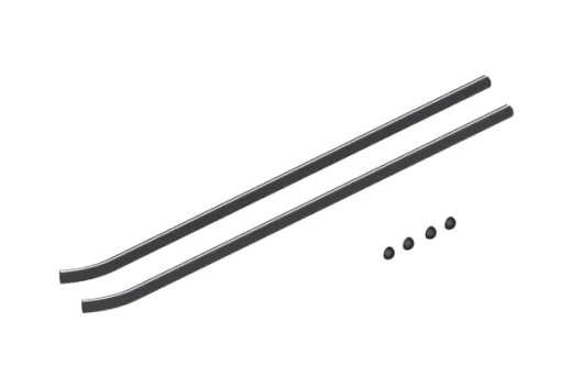 Mikado Kufenrohre LOGO 800, 380x8mm, schwarz