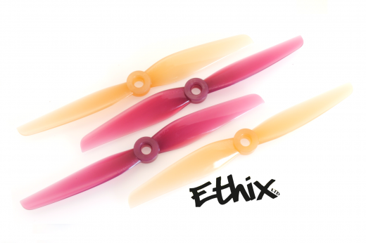 HQ Zweiblatt Propeller Ethix P3B Peanut Butter & Jelly Prop in violett und braun aus Poly Carbonate 5,1x3 je 2CW+2CCW