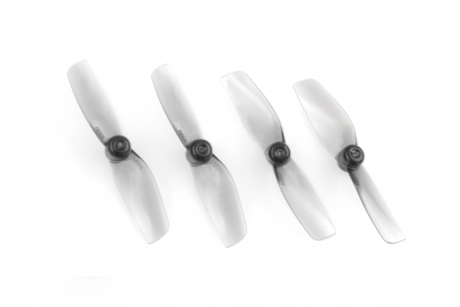 HQ Prop Micro Whoop Propeller 40mmX2 Poly Carbonate für 1,5mm Welle je 2xCW+ 2xCCW in grau