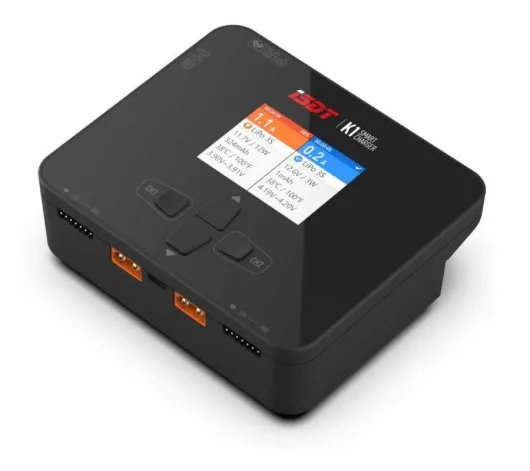 iSDT SMART CHARGER K1 DUO - 100/250W, 10A, 2x6S Lipo, integr. Netzteil