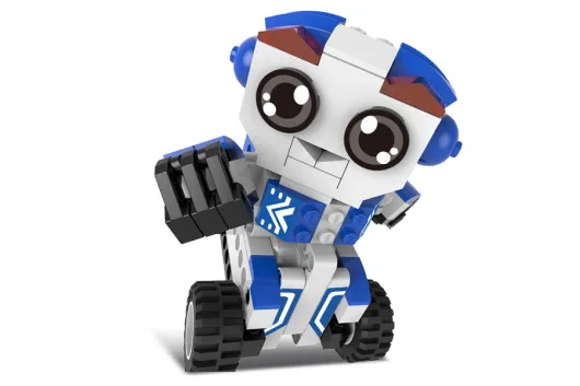 CaDA Klemmbausteine - Bobby Roboter 2in1 - Pullback-Antrieb (Rückzieh-Antrieb) - 195 Teile