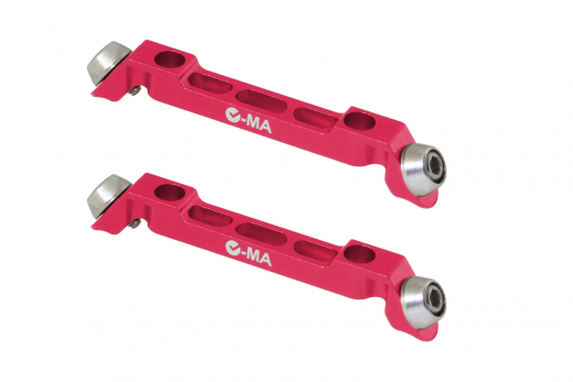 L-MA Precision Tuning Ersatz Landegestellhalterung aus Aluminium in pink für OMPHOBBY M1 Heli für L-MA Tuning Landegestell L-MA80026