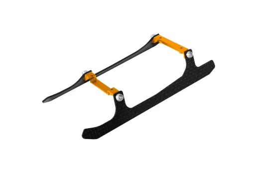 L-MA Precision Tuning Landegestell aus Carbon Fiber und Aluminium in gelb für OMPHOBBY M2 und M2 EVO