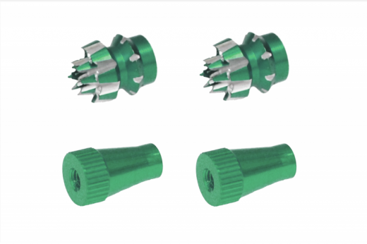 Steuerknüppelendstück / Gimbal Stick End / Typ C in grün mit M3 Gewinde 2Stück