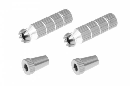 Steuerknüppelendstück / Gimbal Stick End / Typ B in silber mit M4 Gewinde 2Stück 