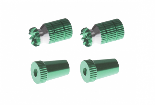 Steuerknüppelendstück / Gimbal Stick End / Typ A in grün mit M3 Gewinde 2Stück
