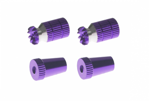 Steuerknüppelendstück / Gimbal Stick End / Typ A in violet mit M3 Gewinde 2 Stück