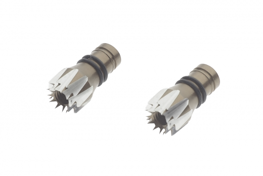 Steuerknüppelendstück / Gimbal Stick End / Typ D in titan mit M3 Gewinde 2Stück
