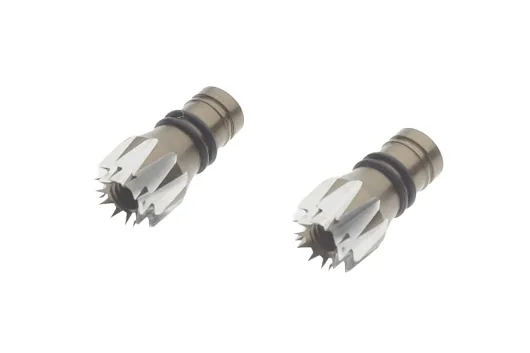 Steuerknüppelendstück / Gimbal Stick End / Typ D in titan mit M3 Gewinde 2Stück