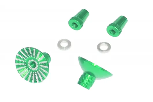 Steuerknüppelendstück / Gimbal Stick End / Typ E in grün mit M3 Gewinde 2Stück