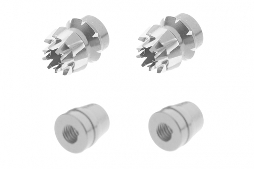 Steuerknüppelendstück / Gimbal Stick End / Typ S in silber mit M3 Gewinde 2Stück