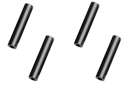 Abstandshalter / Spacer / Standoff M3 Aluminium eloxiert glatt in schwarz 4Stück 35mm
