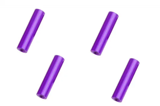 Abstandshalter / Spacer / Standoff M3 Aluminium eloxiert glatt in violet 4Stück 25mm
