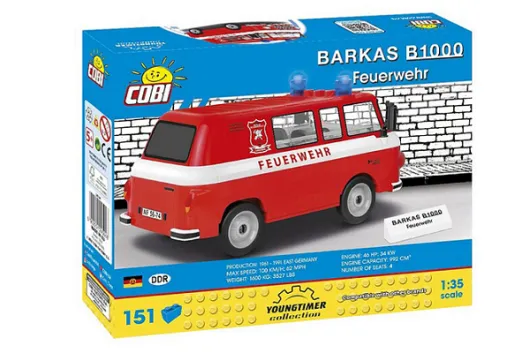 COBI Klemmbausteine Auto BARKAS B1000 FEUERWEHR - 151 Teile