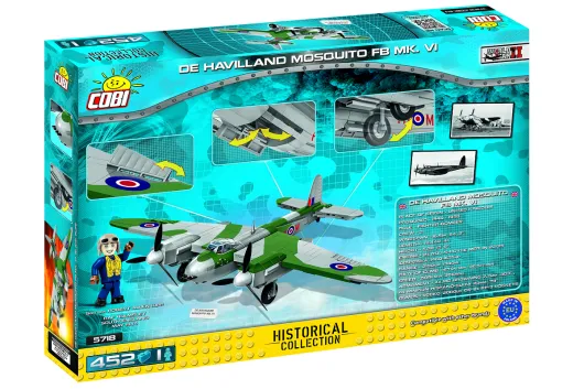 COBI Klemmbausteine Flugzeug 2. Weltkrieg De Havilland Mosquito FB Mk.VI - 452 Teile