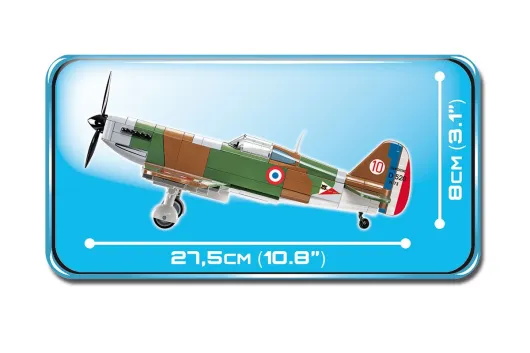 COBI Klemmbausteine Flugzeug 2. Weltkrieg Dewoitine D.520 - 283 Teile