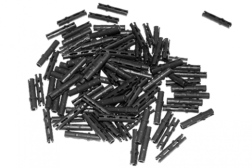 KBW Klemmbausteine Technik Pin Lang in schwarz 100Stück