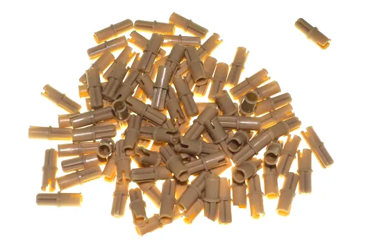 KBW Klemmbausteine Technik Kreuz Pin / Achsen Pin in beige 100Stück