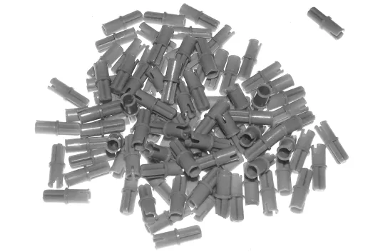 KBW Klemmbausteine Technik Kreuz Pin / Achsen Pin in dunkel grau 100Stück