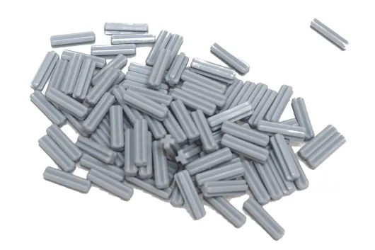 KBW Klemmbausteine Technik Achse 2L in hell grau 100Stück