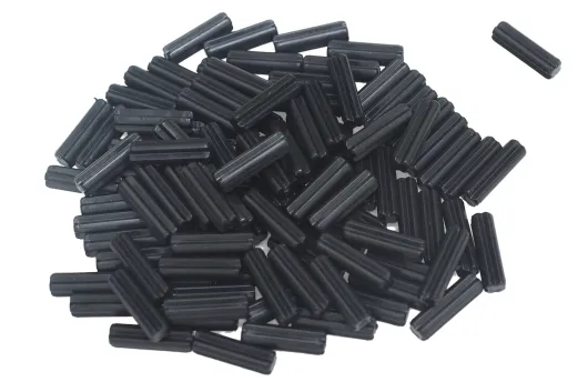 KBW Klemmbausteine Technik Achse 2L in schwarz 100Stück