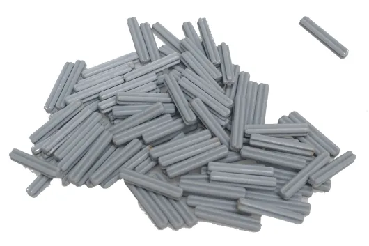 KBW Klemmbausteine Technik Achse 3L in hell grau 100Stück