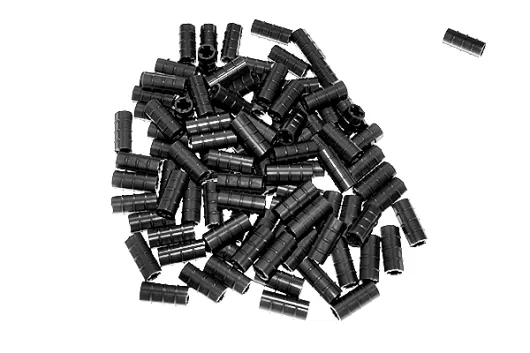 KBW Klemmbausteine Technik Achsenverlängerung in schwarz 100Stück