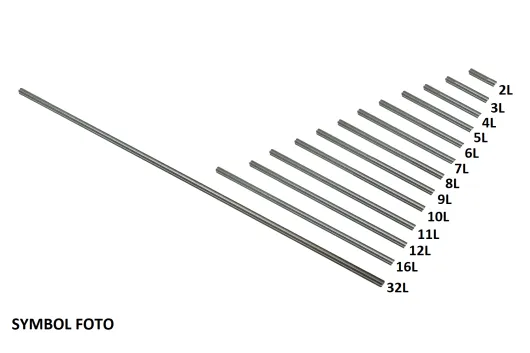 KBW Klemmbausteine Technik Achse 7L aus Aluminium 5Stück
