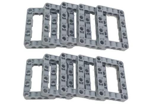 KBW Klemmbausteine Technik Rahmen 5x7 in hell grau 10Stück