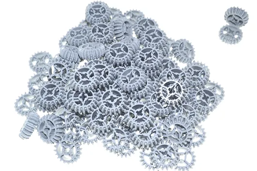 KBW Klemmbausteine Technik Zahnrad 20Z doppelt abgeschrägt in hell grau 100Stück