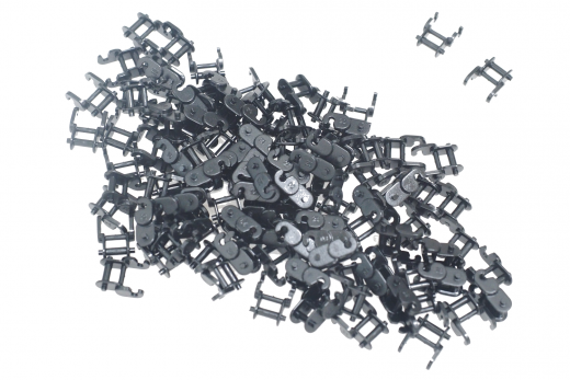 KBW Klemmbausteine Technik Kettenglied klein in schwarz 100Stück