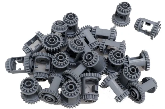 KBW Klemmbausteine Technik Getriebe Differential in dunkel grau 25Stück