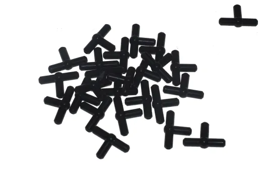 KBW Klemmbausteine Technik Pneumatik T Vebinder in schwarz 25Stück