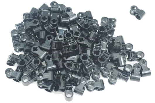 KBW Klemmbausteine Technik Liftarm Achse und Pin Verbinder 90° in schwarz 100Stück