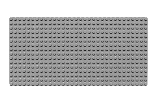 Wange Grundplatte hell grau 16x32 Noppen, ca. 25,5x13cm