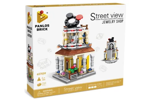 Panlos Klemmbausteine Mini Street View Modular Juwelier - 266 Teile