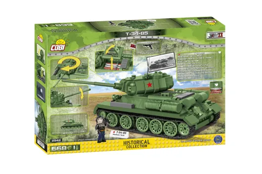 COBI Klemmbausteine Panzer T-34-85 (2in1) - 668 Teile
