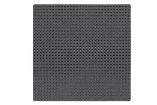 Wange Grundplatte dunkel grau 32x32 Noppen, ca. 25,5x25,5cm