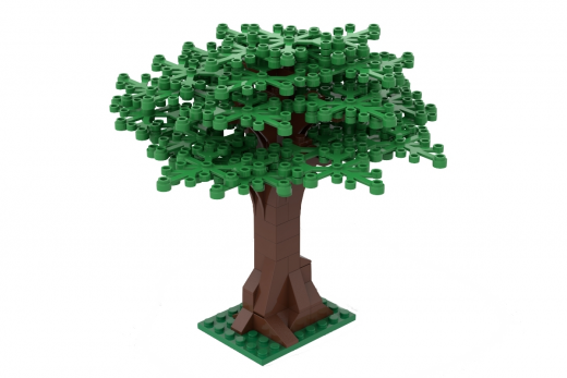 Klemmbausteine Großer Baum hellgrün - 114 Teile
