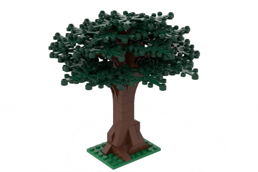 Klemmbausteine Großer Baum dunkelgrün - 114 Teile