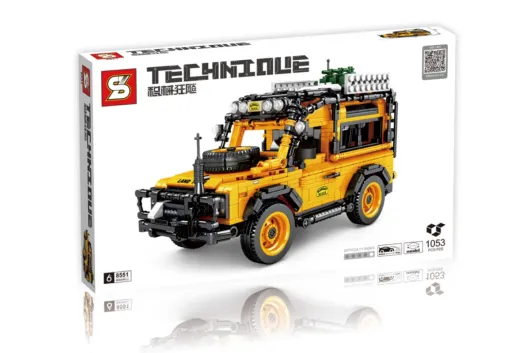 Sembo Klemmbausteine Geländewagen in gelb - 1053 Teile