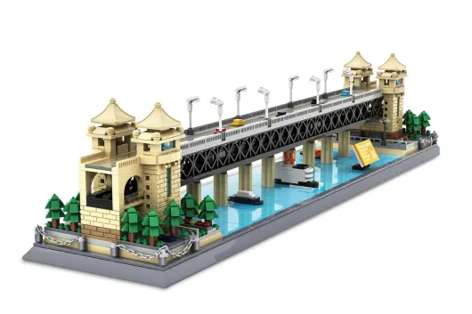 Wange Klemmbausteine - Yangtze River Bridge-Wuhan in China - 1452 Teile