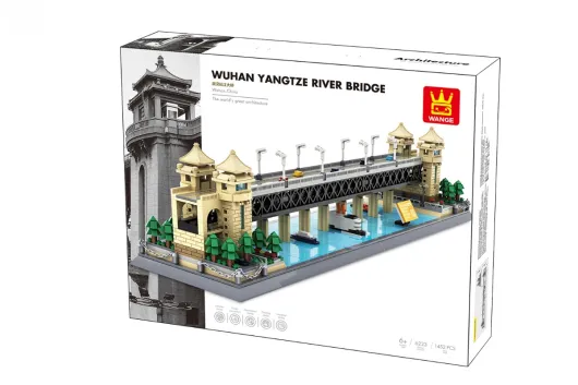 Wange Klemmbausteine - Yangtze River Bridge-Wuhan in China - 1452 Teile