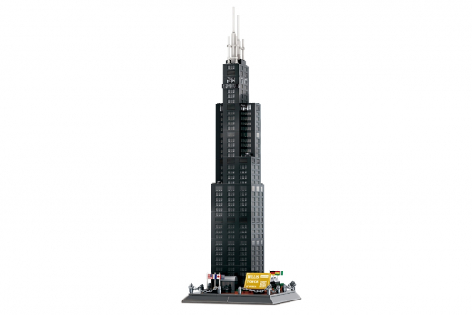 Wange Klemmbausteine - Willis Tower-Chicago in Amerika - 1241 Teile