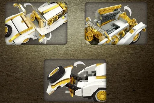 MouldKing Klemmbausteine Oldtimer K500 - 868 Teile