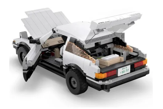 CaDA Klemmbausteine - Initial-D Toyota AE86 Trueno - optional aufrüstbar mit RC Set - 1324 Teile