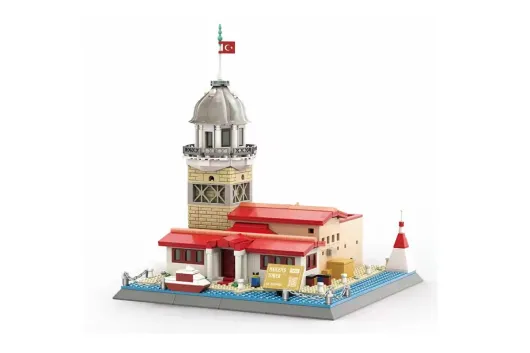 Wange Klemmbausteine - Maiden's Tower / Jungfrauenturm in Istanbul Türkei - 910 Teile